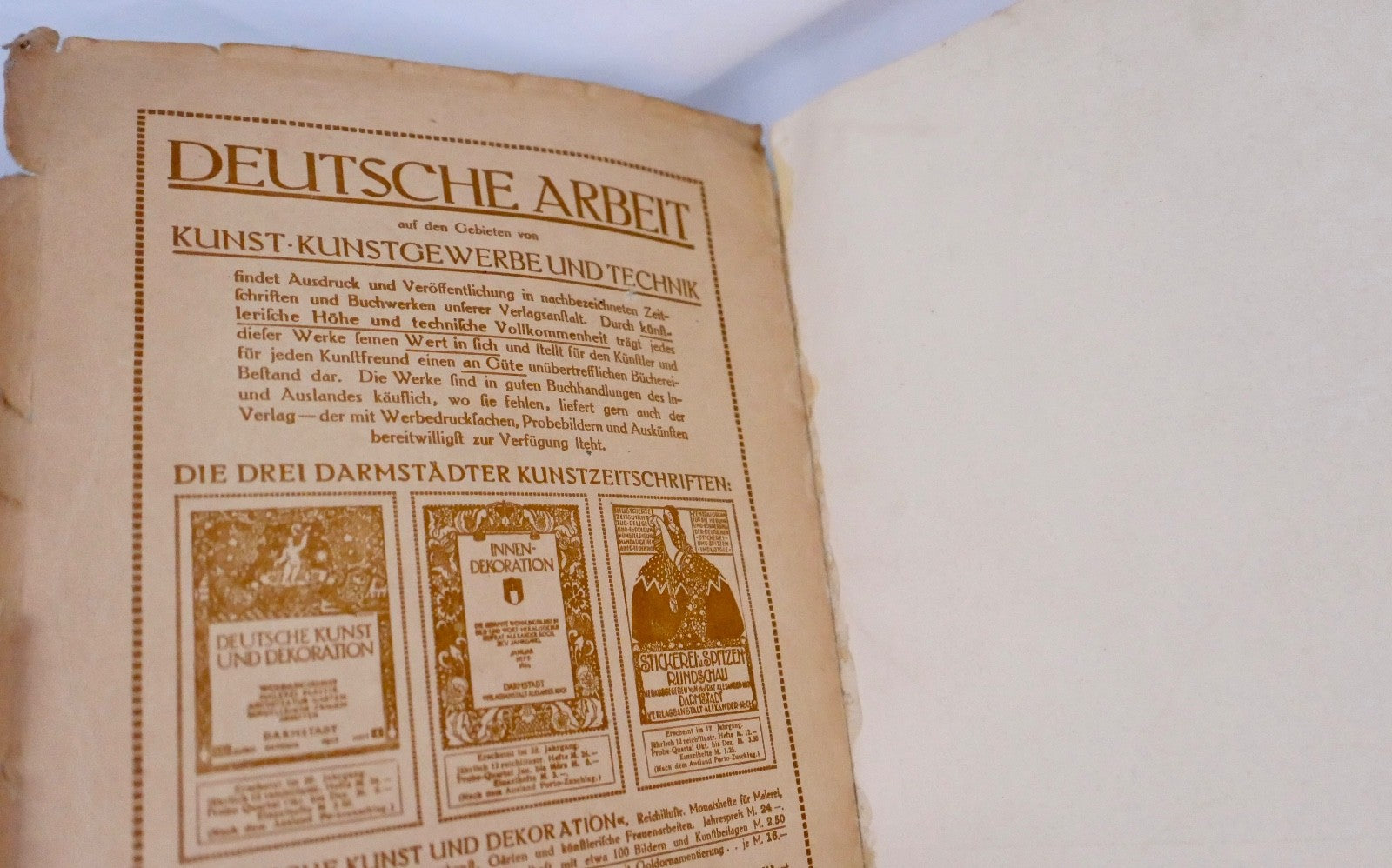 Deutsche Kunst und Dekoration Alexander Koch Darmstadt PROBE-BAND selten 1913 14