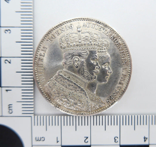 1 Taler Thaler Preußen Wilhelm I.  1861  Silber Vereinstaler in ss-vz