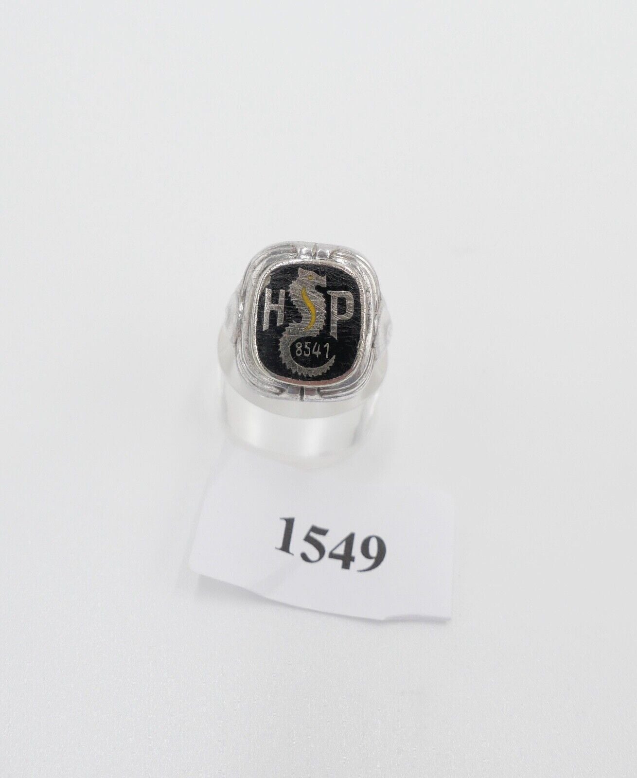 alter Siegelring 835 Silber Onyx & Monogramm HP 8541 Herrenring Ring Gr. 55