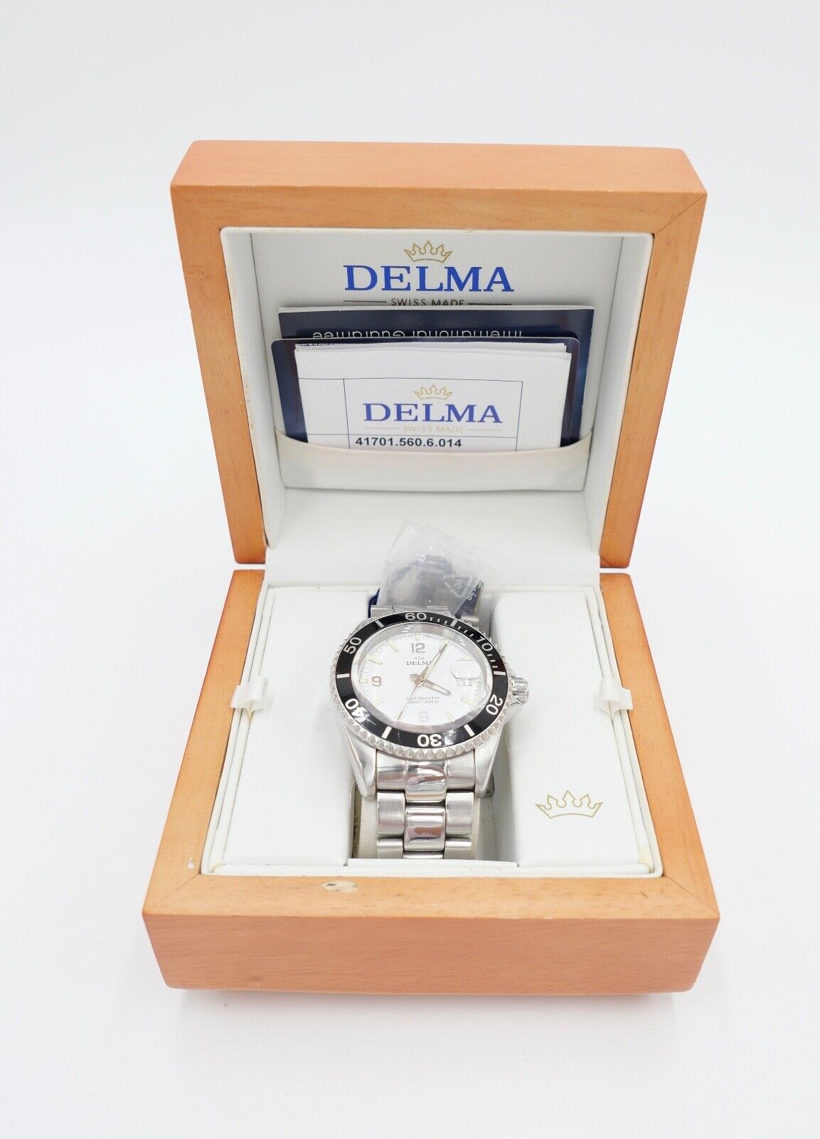 DELMA Santiago Automatik Ref. 41701.560.6.014 Edelstahl Herrenuhr Ø 42 mm