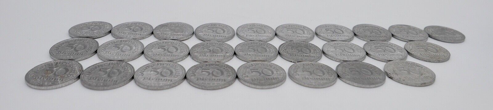 27x 50 Pfennig 1922 Jäger E / D Weimarer Republik  J.301 ss-vz