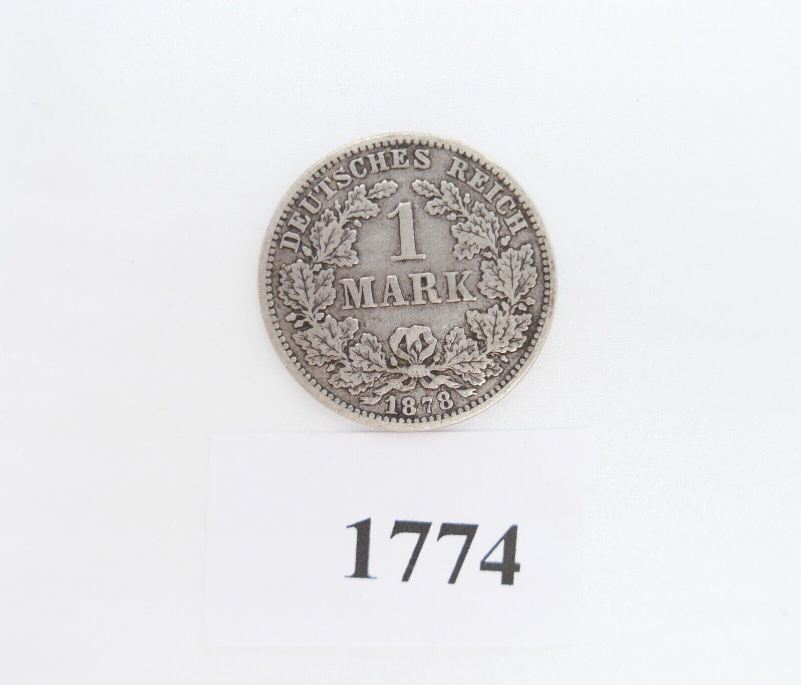 1 Mark Deutsches Reich 1878 G Jäger J.9 schön bis sehr schön s-ss Silber