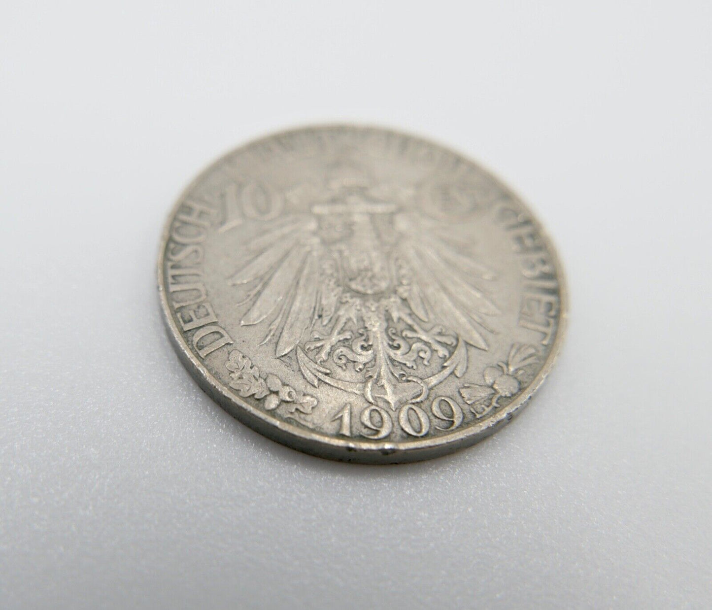 Deutsches Pachtgebiet 10 Cent Kiautschou 1909 A in VZ Jäger J. N 730