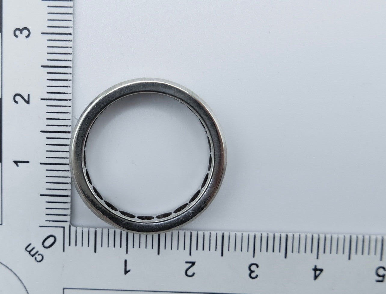 1970er Weißgold Ring 585 Memory mit Zirkonia Gr. 60 Damenring