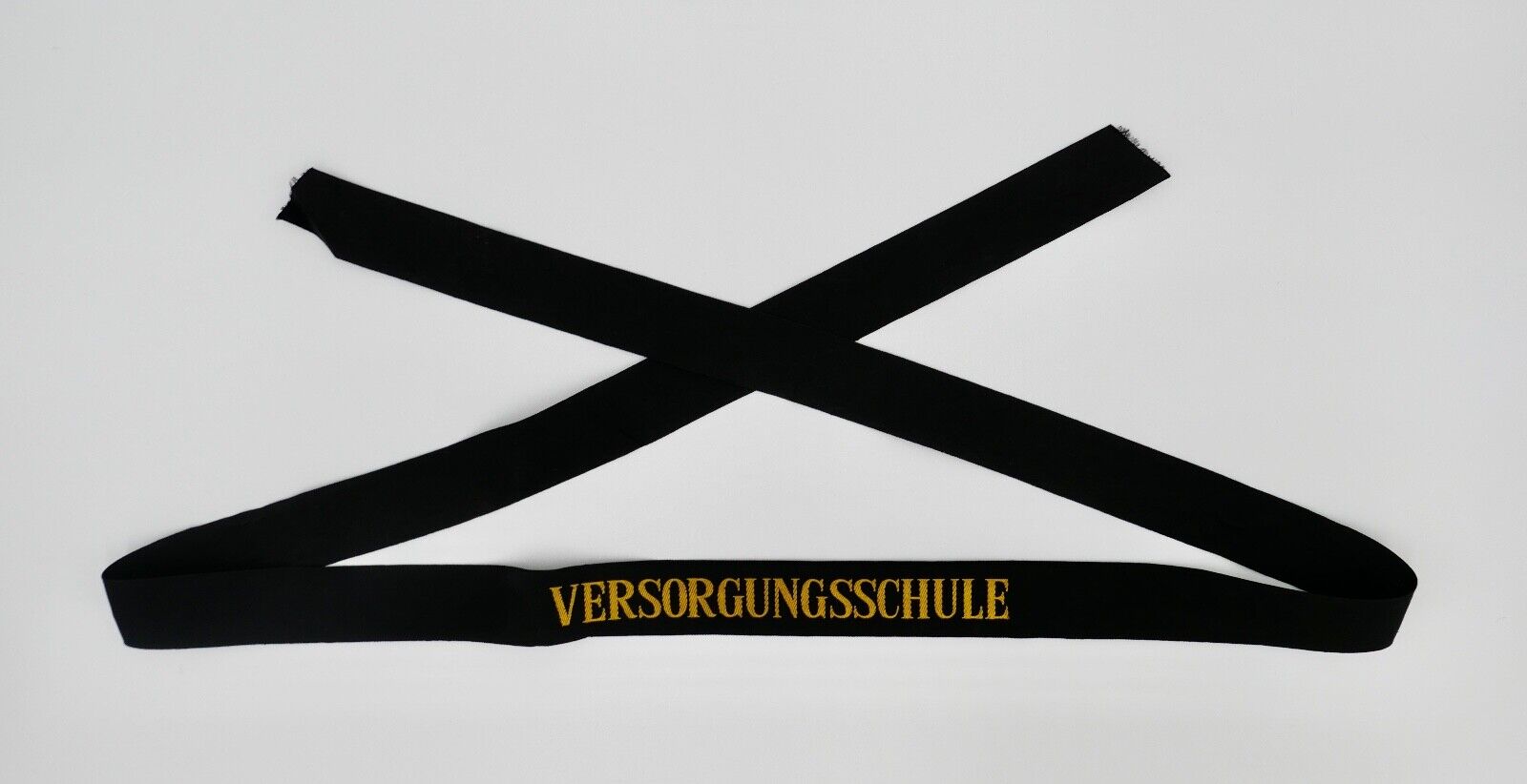 Mützenband  " VERSORGUNGSSCHULE "  Bundesmarine  WK WW Cap Tally Original