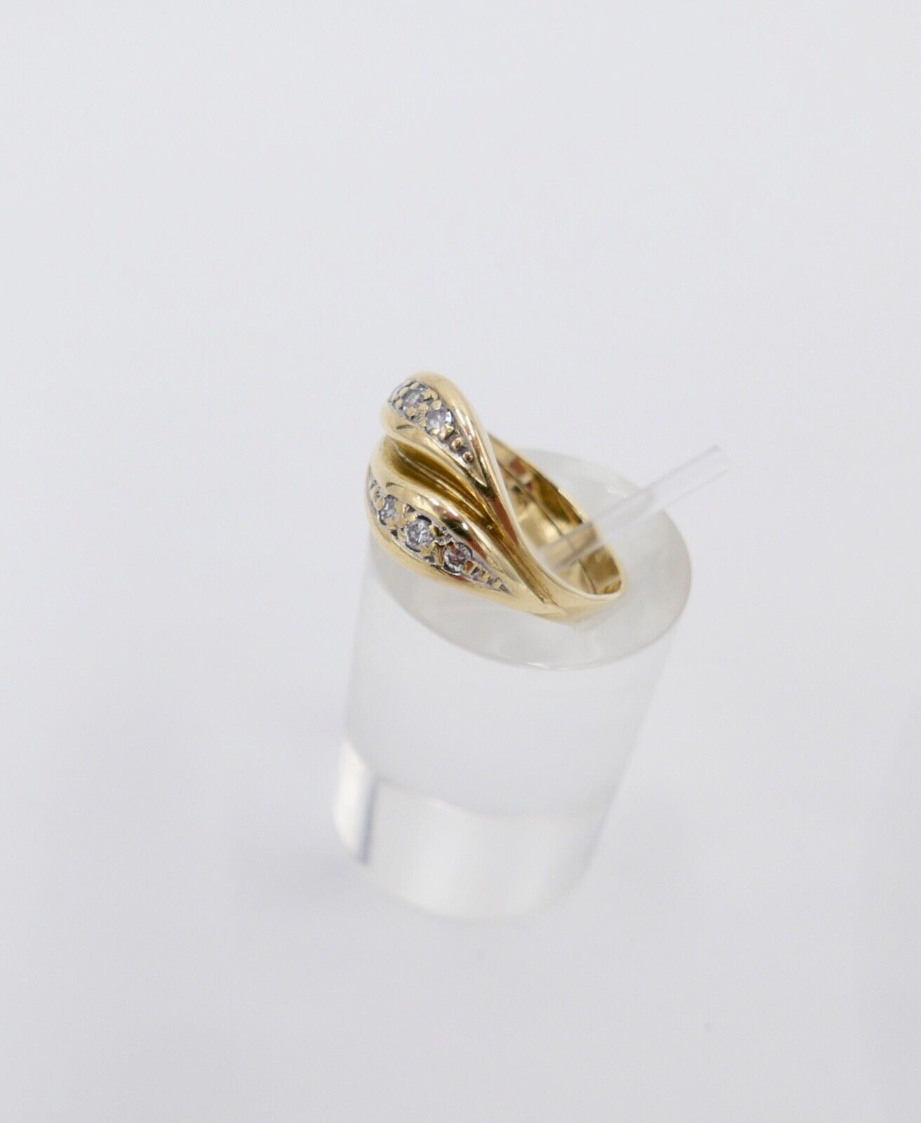 Eleganter Gelbgold Diamant / Brillant Damen Ring 585 14K Gr. 54