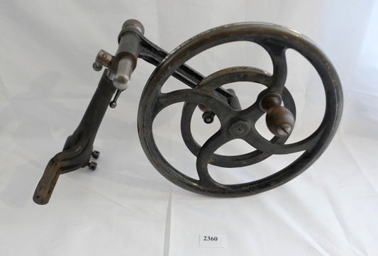 Altes Handrad für Uhrmacherdrehbank Schwungrad Drehstuhl Ø 21 cm - Antikhandel-Stuttgart