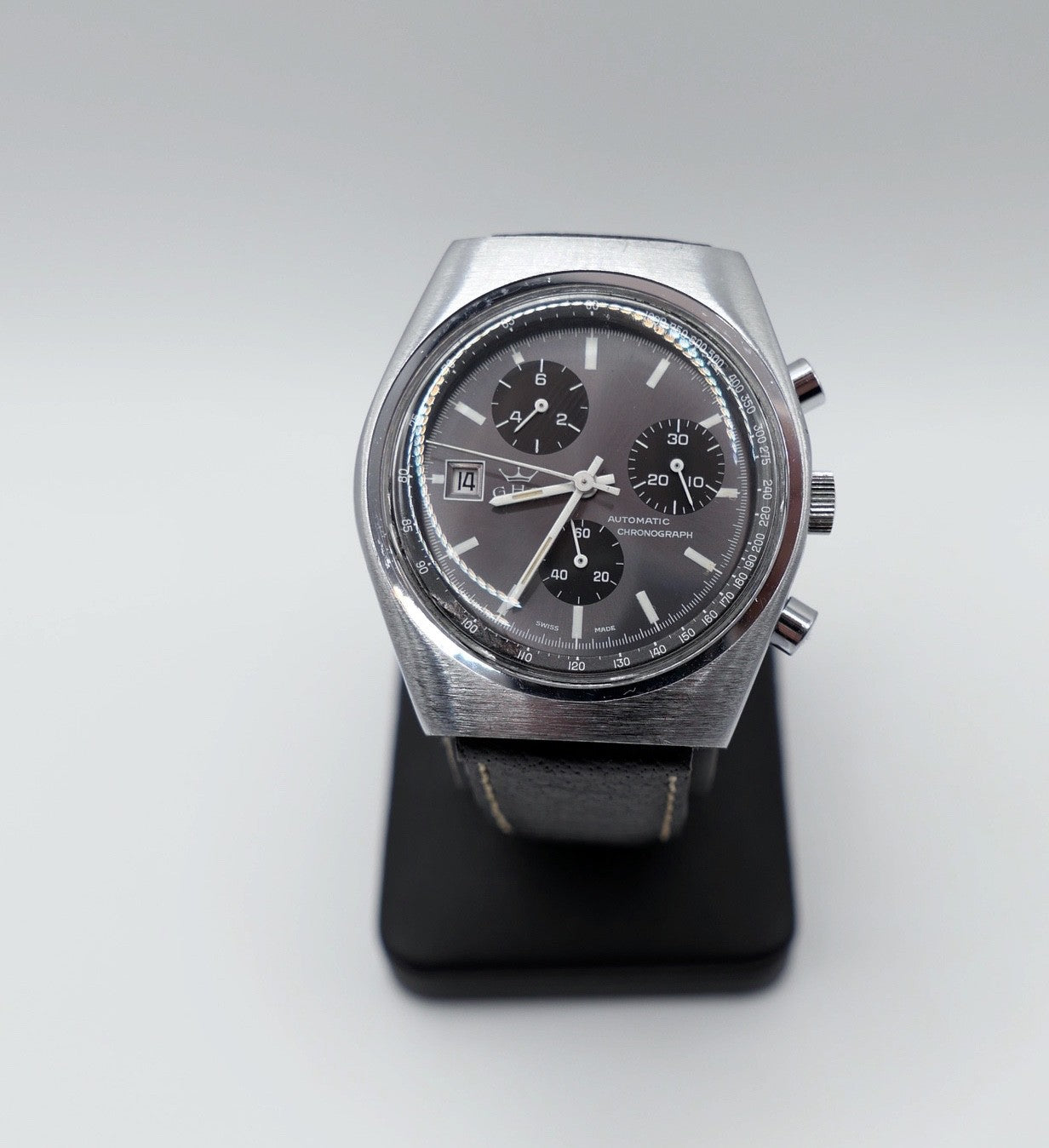 GHC Automatic Chronograph Vintage Herrenarmbanduhr Valjoux 1369 TDB-K 1369