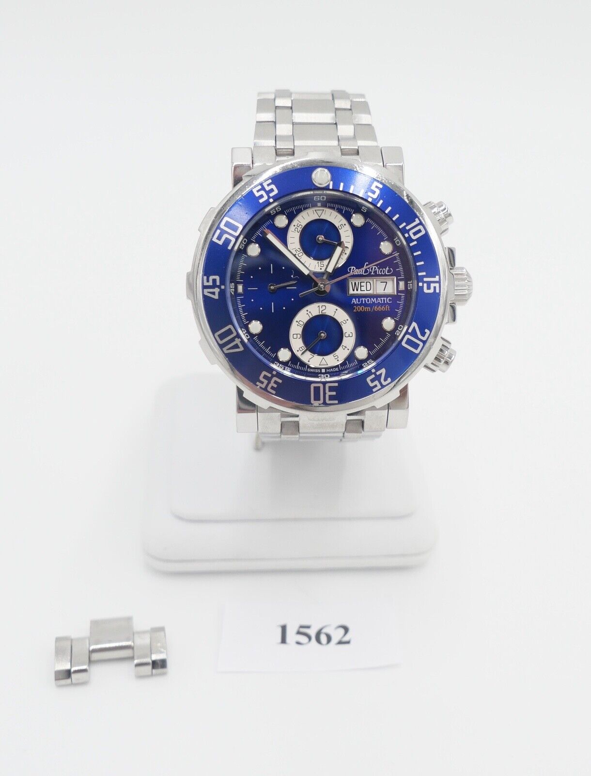 Paul Picot Yachtmann II Ref. 1027.SG Cal. 7750 Chronograph blaues Zifferblatt