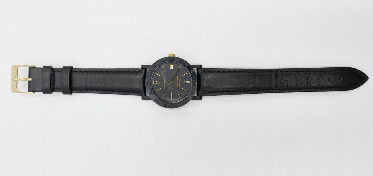 1994 BVLGARI BULGARI DÜSSELDORF CARBON Schwarz Gold LIMITIERTE AUFLAGE 074/ 600 