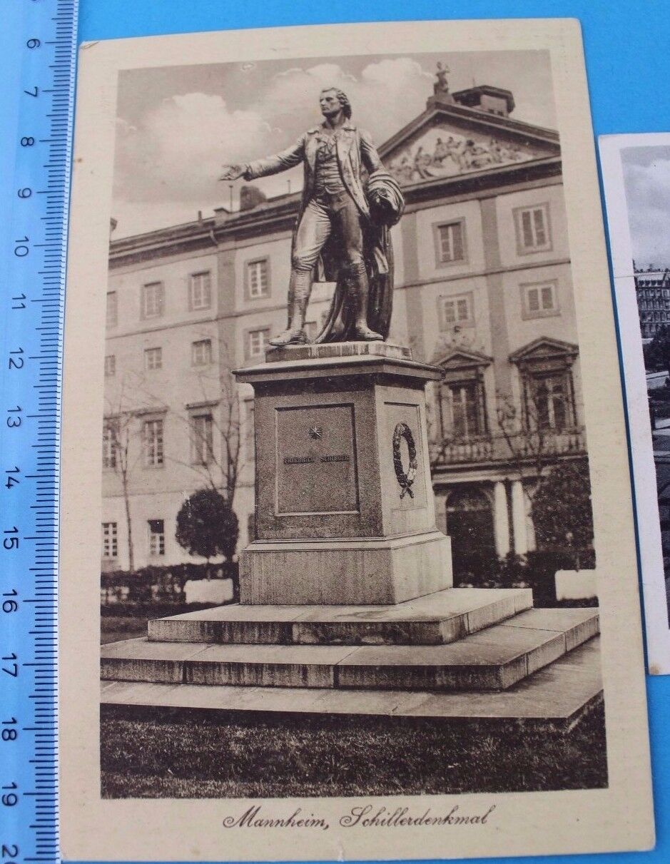 2 seltene alte Ansicht Postkarten MANNHEIM Lot postcards old German Wasserturm 