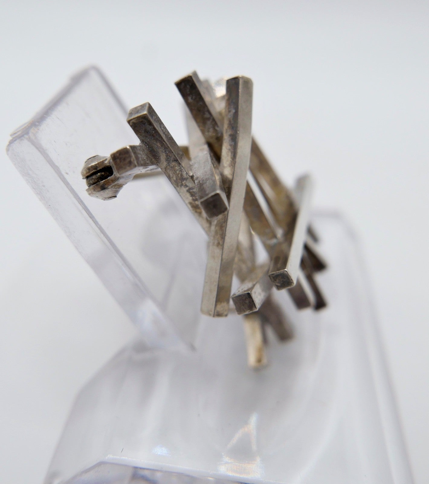 Rey Urban für Å. Fausing Silber Brosche 925 Sterling Dänemark 1970er Signatur