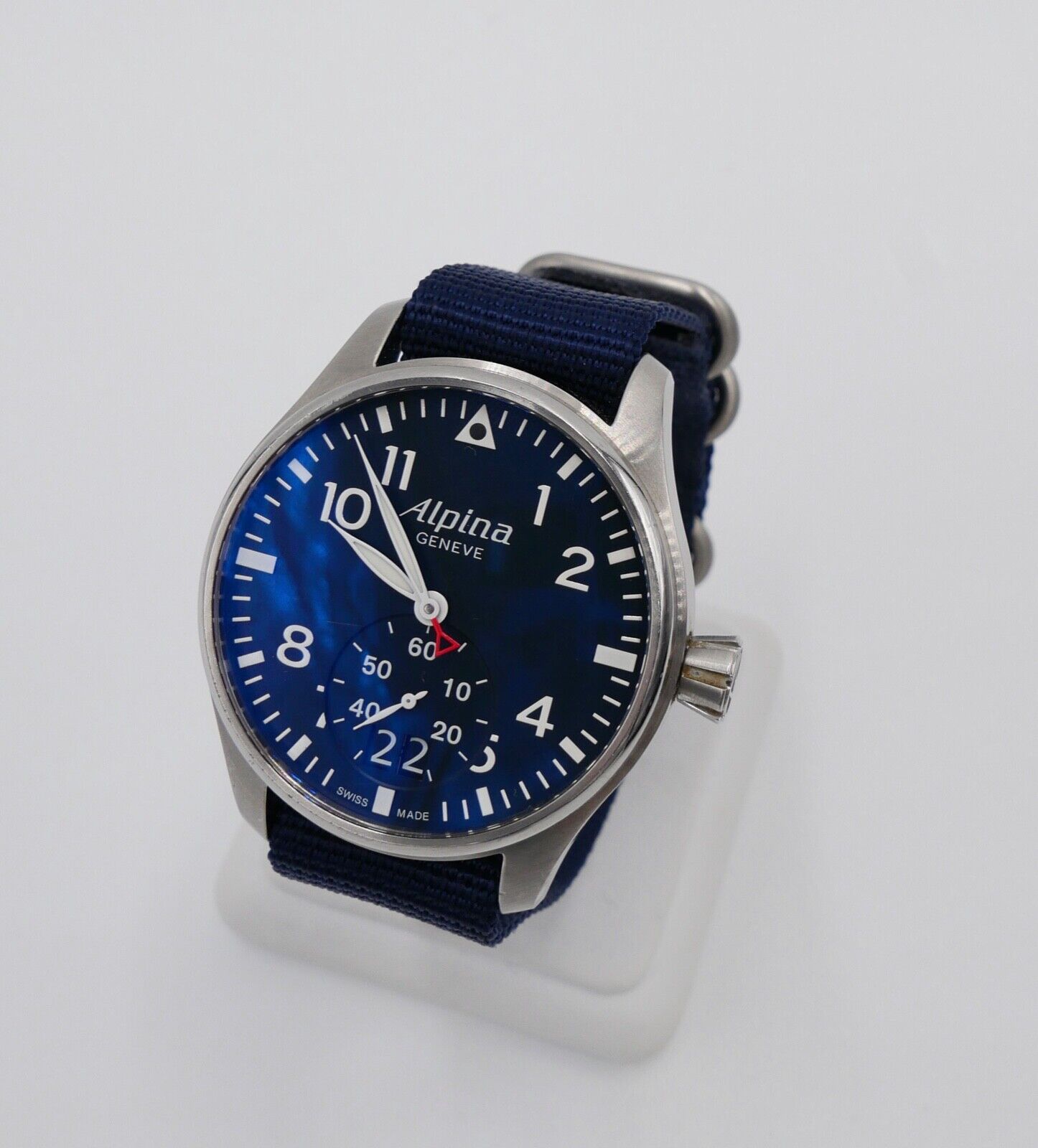 Alpina Startimer Pilot AL280X4SP26 UHR NEUwertig mit BOX 44 mm BIG DATE Blau