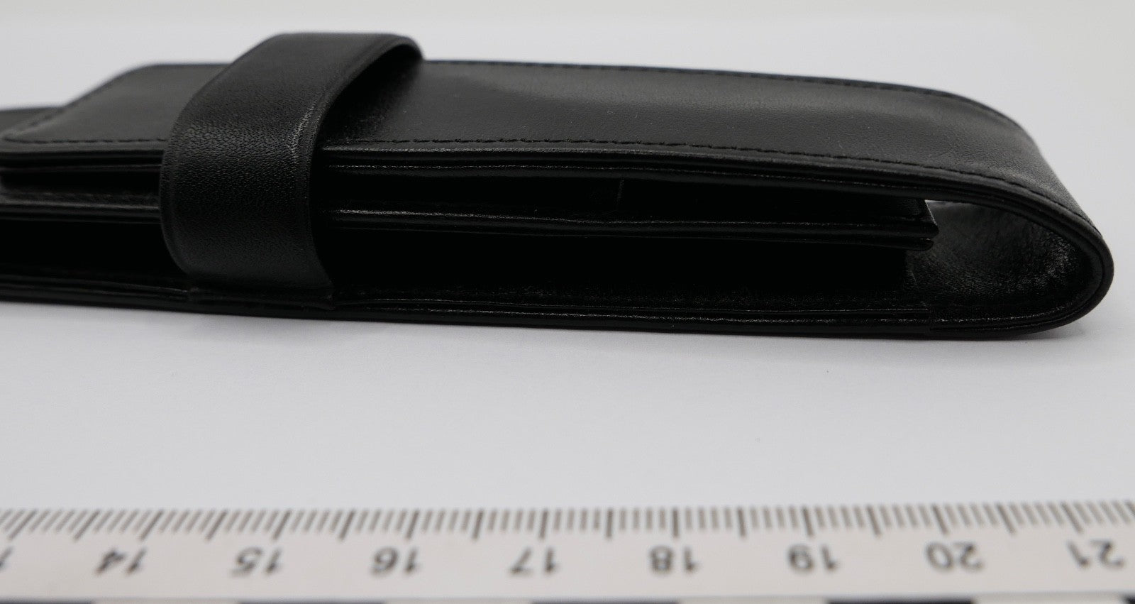 Montblanc schwarzes Leder Etui für Schreibgerät Kugelschreiber Stift Füller