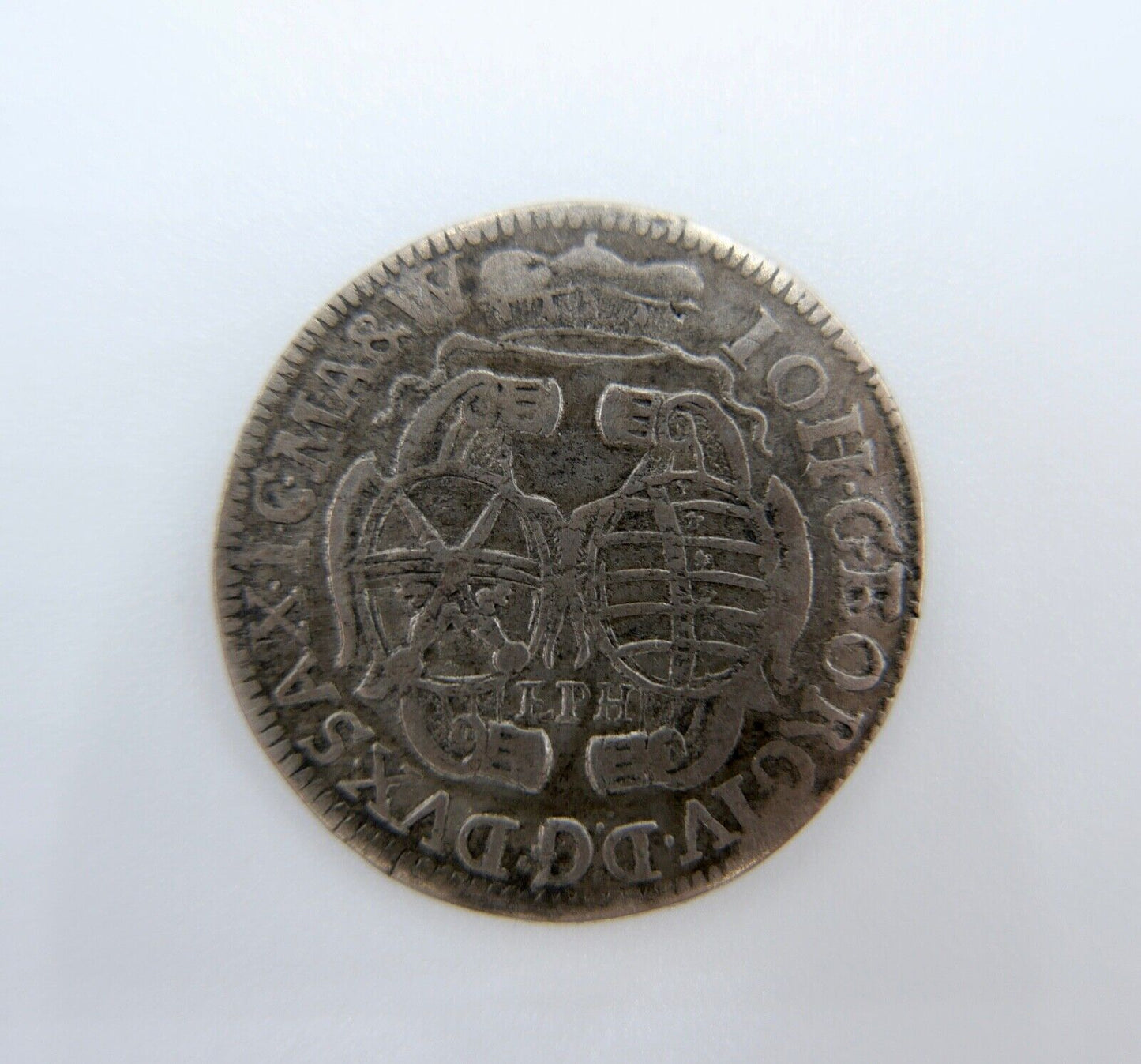 Sachsen 1/12 Taler 1694 Johann Georg IV. Silber in ss