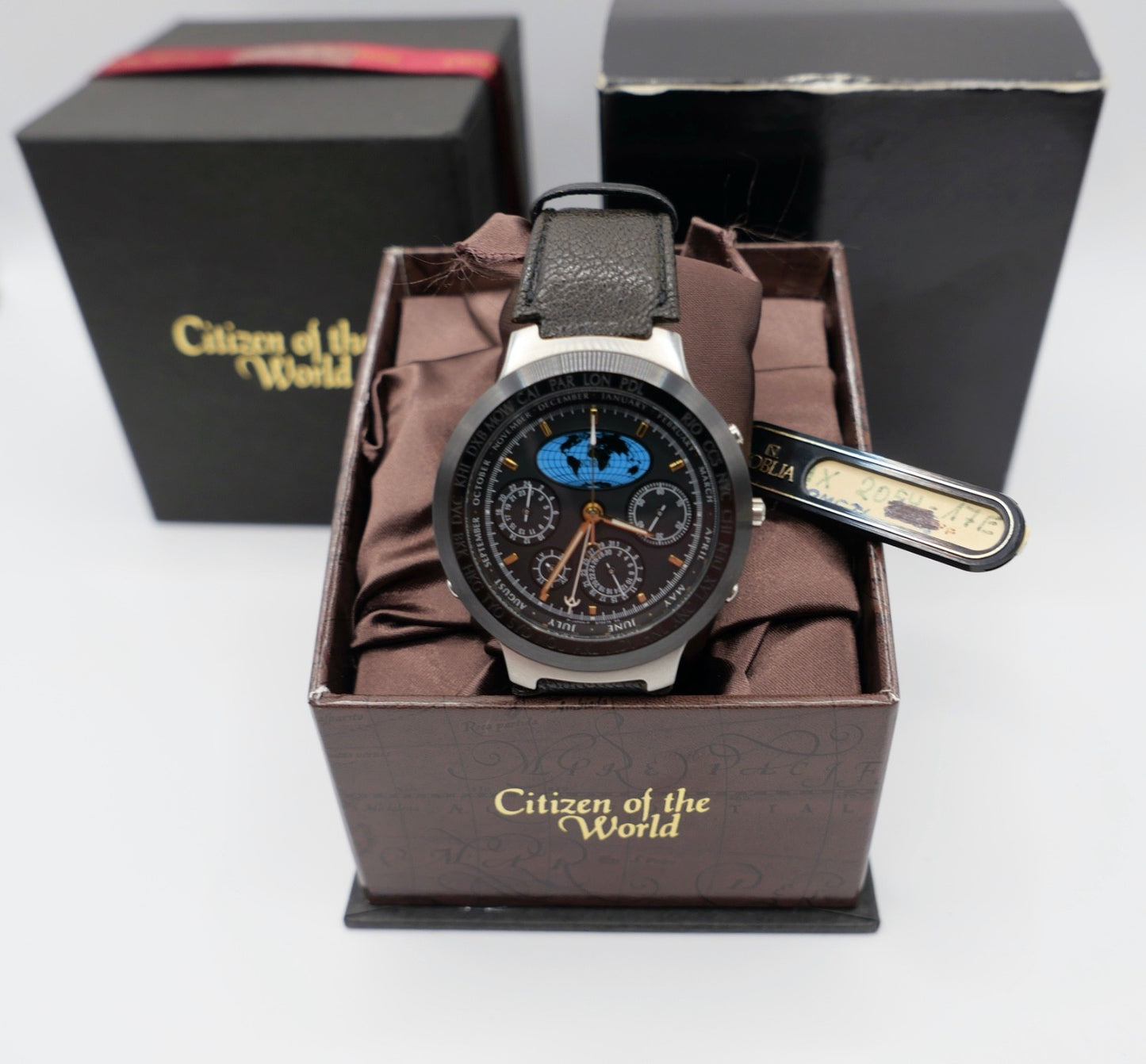 NOS NEU Citizen Noblia World Timer 6720-G70315 Y Weltzeit LADENAUFLÖSUNG FullSet