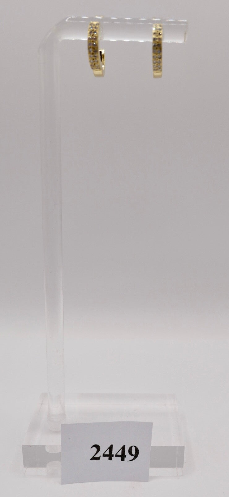 0,4 Ctw Diamant Creolen 750 18K Gelbgold 40 Brillanten besetz Ohrringe 90er