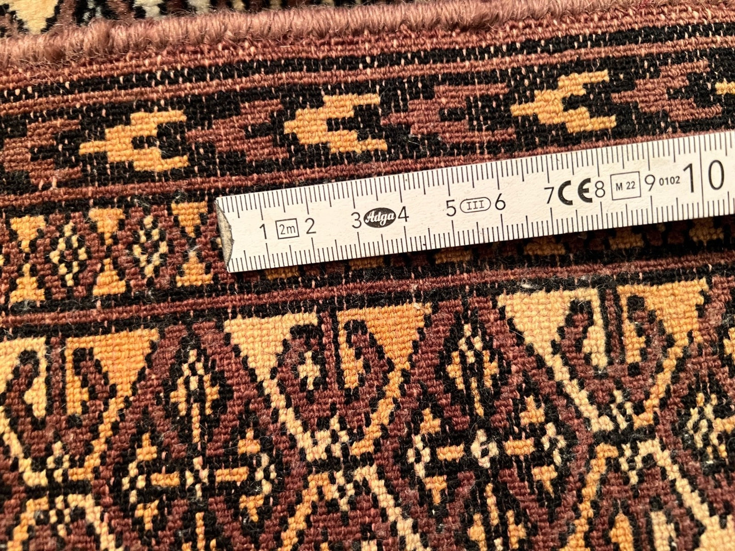 Buchara  Bokhara  alter Orientteppich old carpet 105x86  cm