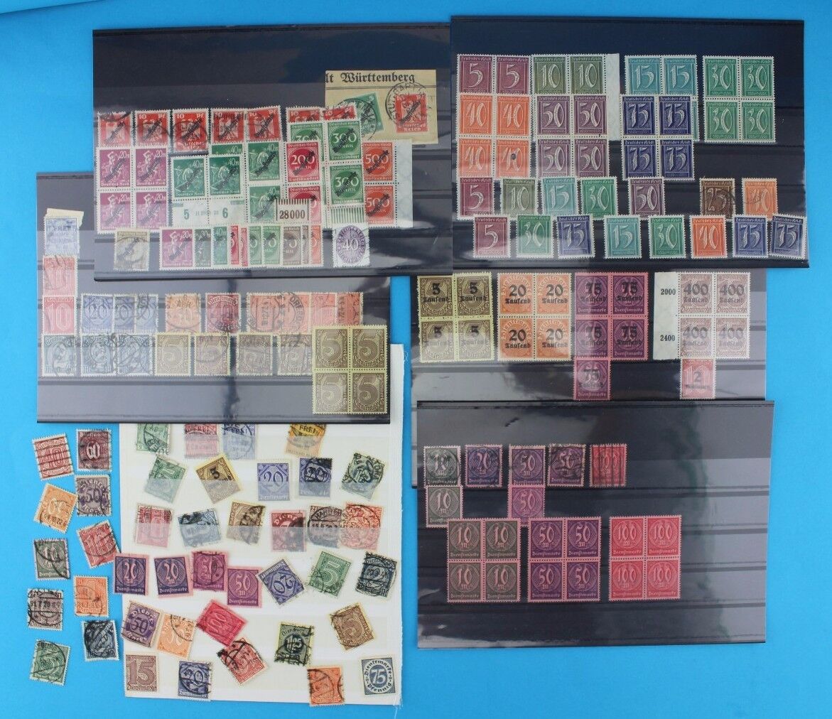 Dienstmarken Lot stamp Briefmarke Michel Mi lot Posten TOP Deutsches Reich 