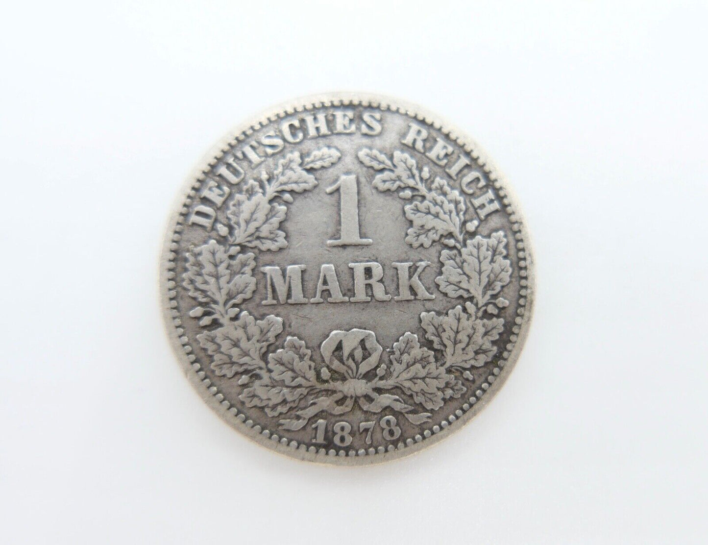 1 Mark Deutsches Reich 1878 G Jäger J.9 schön bis sehr schön s-ss Silber