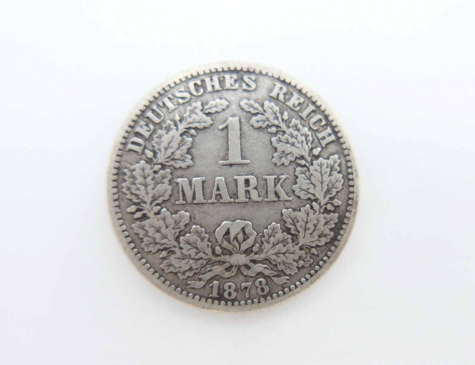 1 Mark Deutsches Reich 1878 G Jäger J.9 schön bis sehr schön s-ss Silber