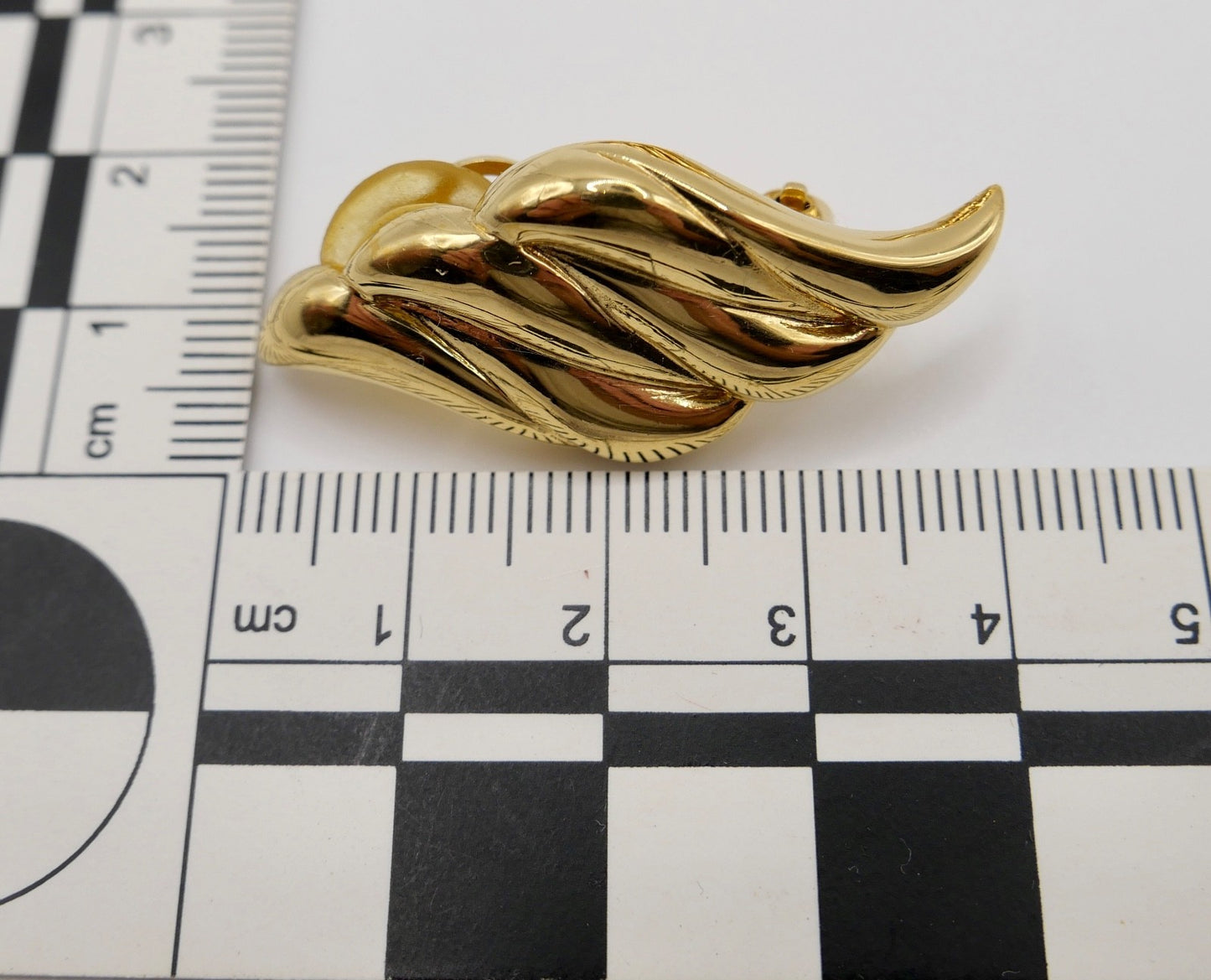 twist flame Nina Ricci 80er Jahre Ohrclips Ohrringe vergoldet