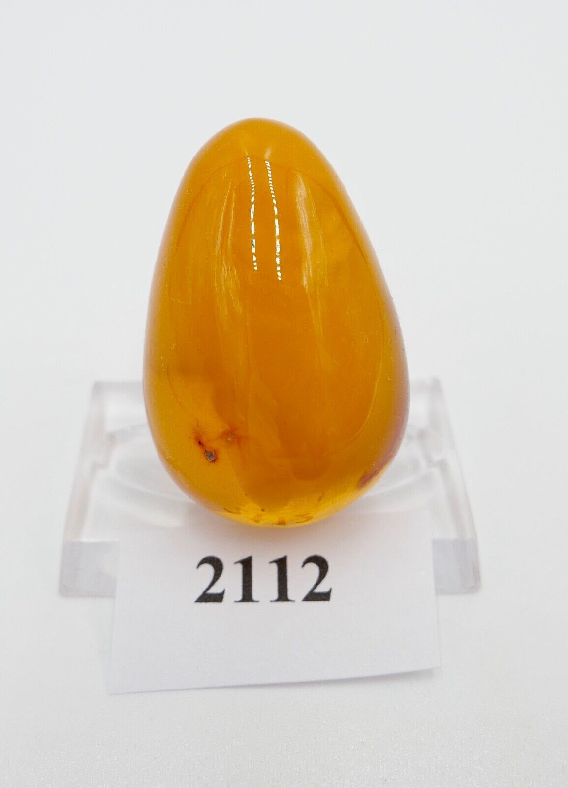 Bernstein butterscotch  19,2 Gramm Egg Ei Ø 43x28 mm