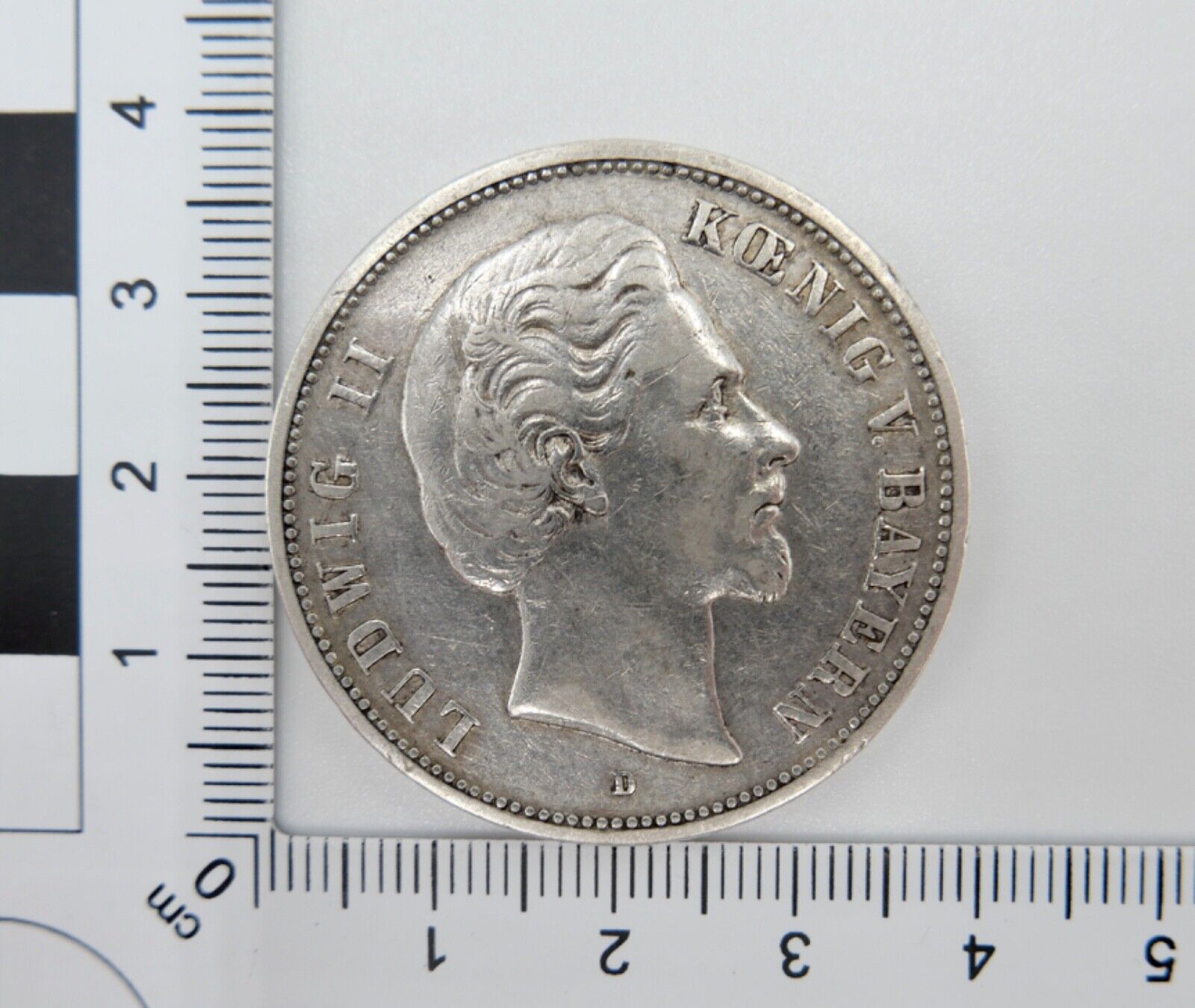 5 Mark Deutsches Reich 1875 D Ludwig II von Bayern J. Jäger 42 VZ