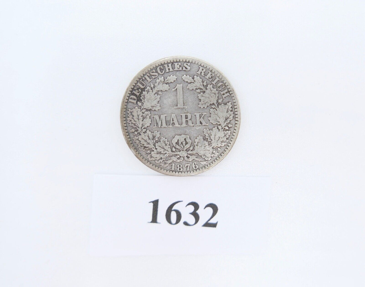 1 Mark Deutsches Reich 1876 A Jäger J.9 ss-vz sehr schön -  vorzüglich Silber