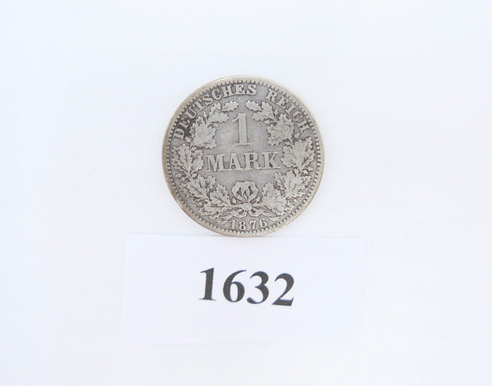 1 Mark Deutsches Reich 1876 A Jäger J.9 ss-vz sehr schön -  vorzüglich Silber