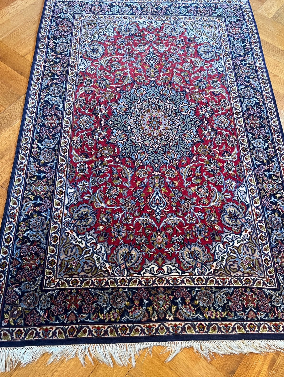 Kashan alter Orientteppich Perserteppich old carpet 180x110 cm