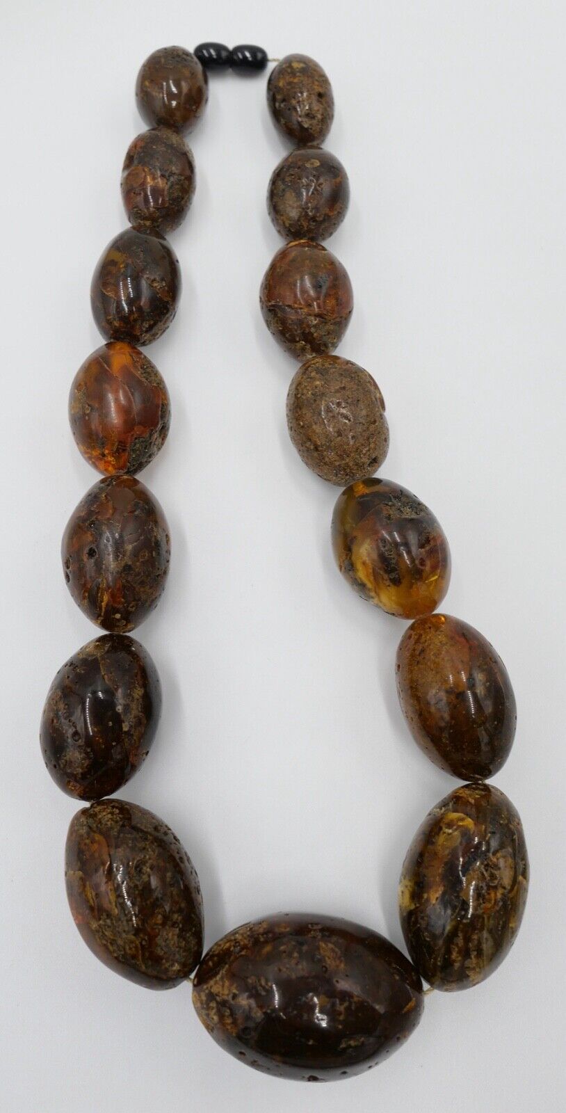 vintage alt XXL Bernstein Kette Halskette Collier Amber 115,6 gr