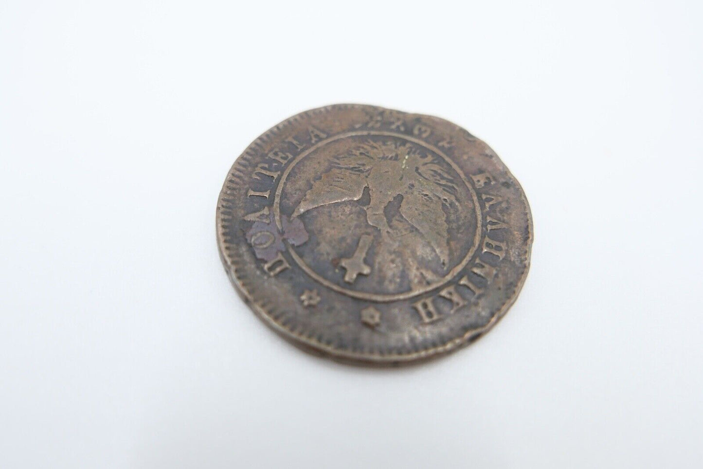 10 Lepta Griechenland 1828 Phoenix Hellenische Republik s-ss