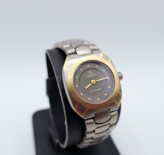Omega Seamaster Titan 120 M Bicolor Damen 26x22mm Ref 5950072 7950845 NEU