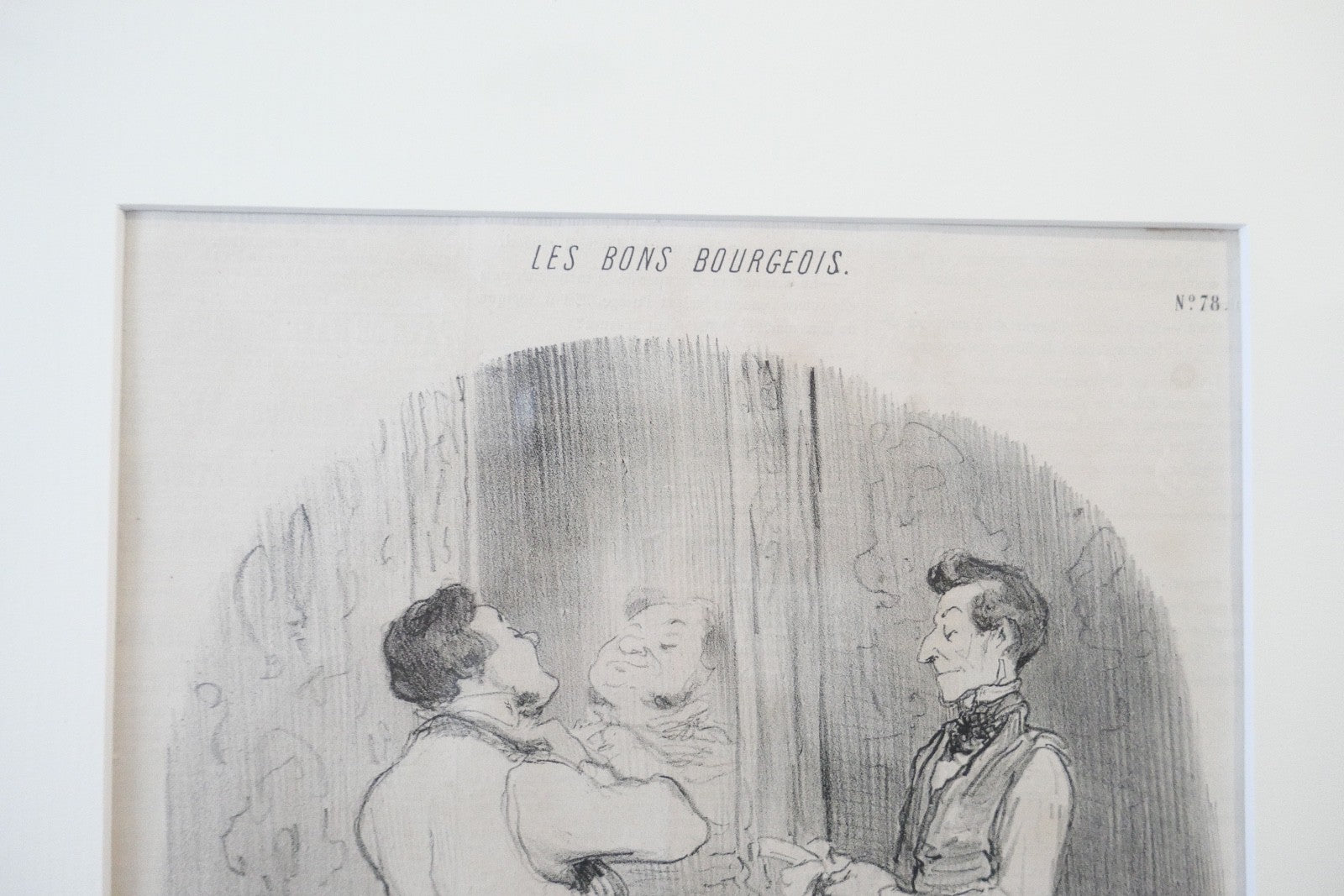 Honoré Daumier Lithographie 1847 Le Charivari Les Bons Bourgeois gerahmt N° 28