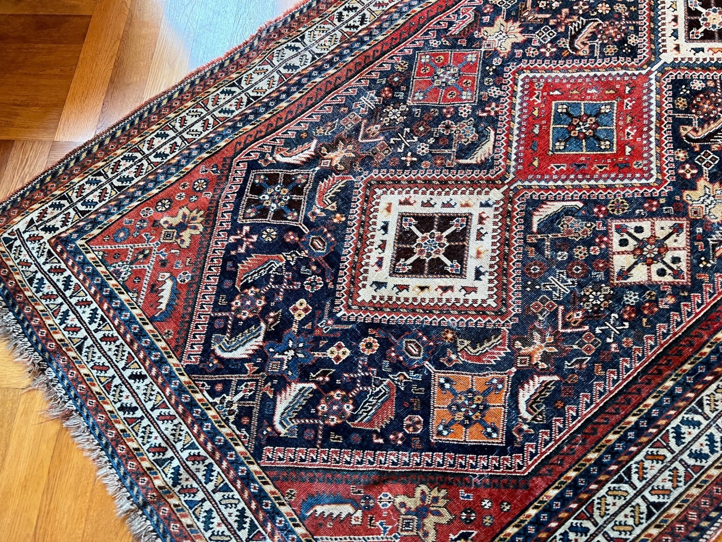 Qashqai alter Orientteppich Perserteppich old carpet 210x128 cm