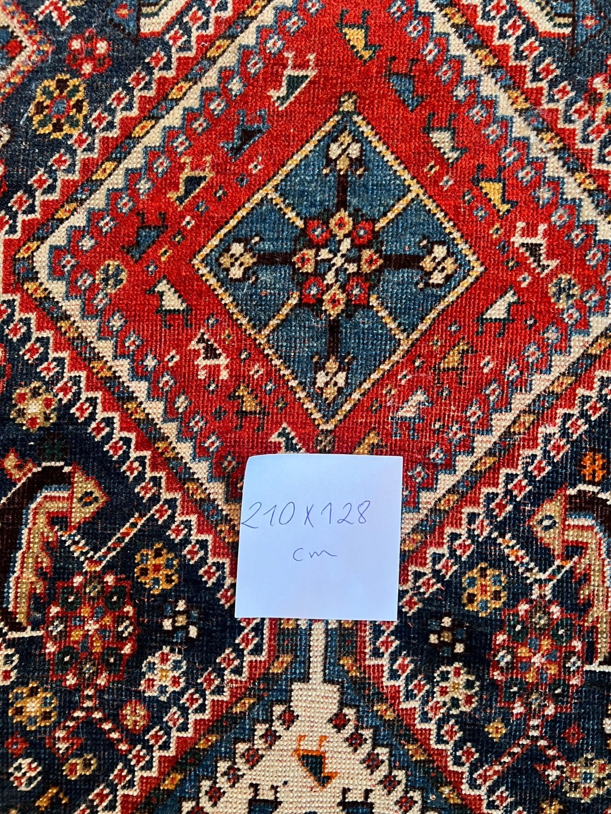 Qashqai alter Orientteppich Perserteppich old carpet 210x128 cm