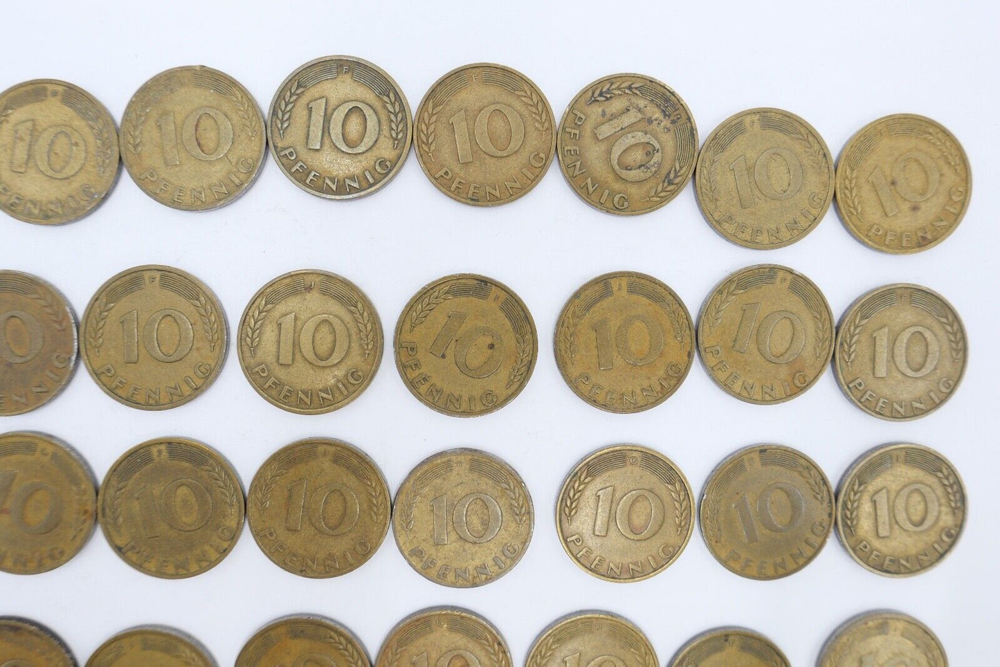 47x 10 Pfennig 1950 D F G J Jäger J. 383 s-vz