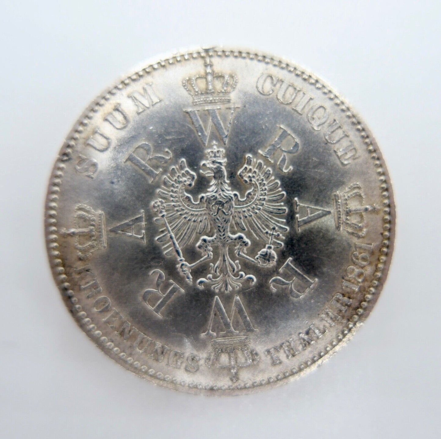 1 Taler Thaler Preußen Wilhelm I.  1861  Silber Vereinstaler in ss-vz