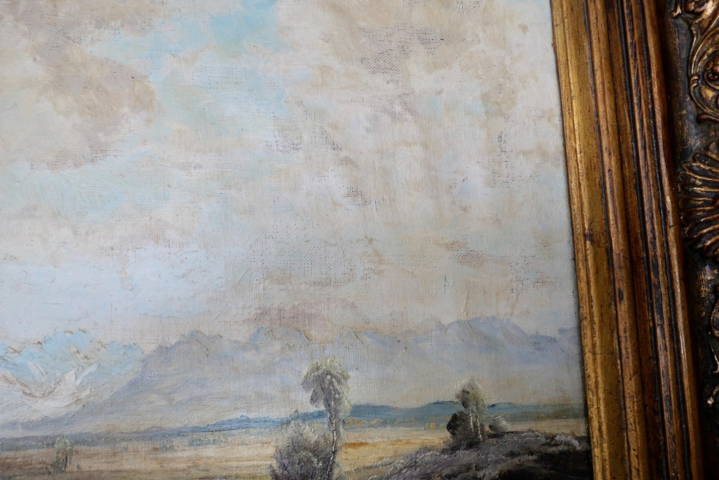 großes Ölgemälde auf Leinwand JOSEPH ROLF KNOBLOCH München 106x86 cm Landschaft