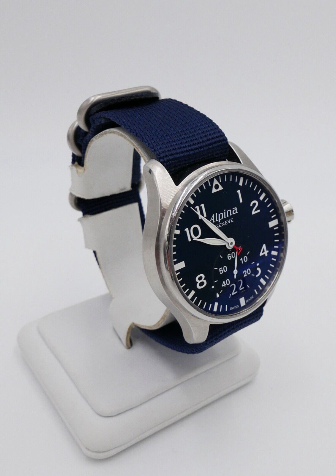 Alpina Startimer Pilot AL280X4SP26 UHR NEUwertig mit BOX 44 mm BIG DATE Blau