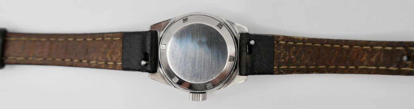 60er TISSOT SEASTAR PR 516 Damenuhr Automatik Cal. 743 Lederarmband 24 mm