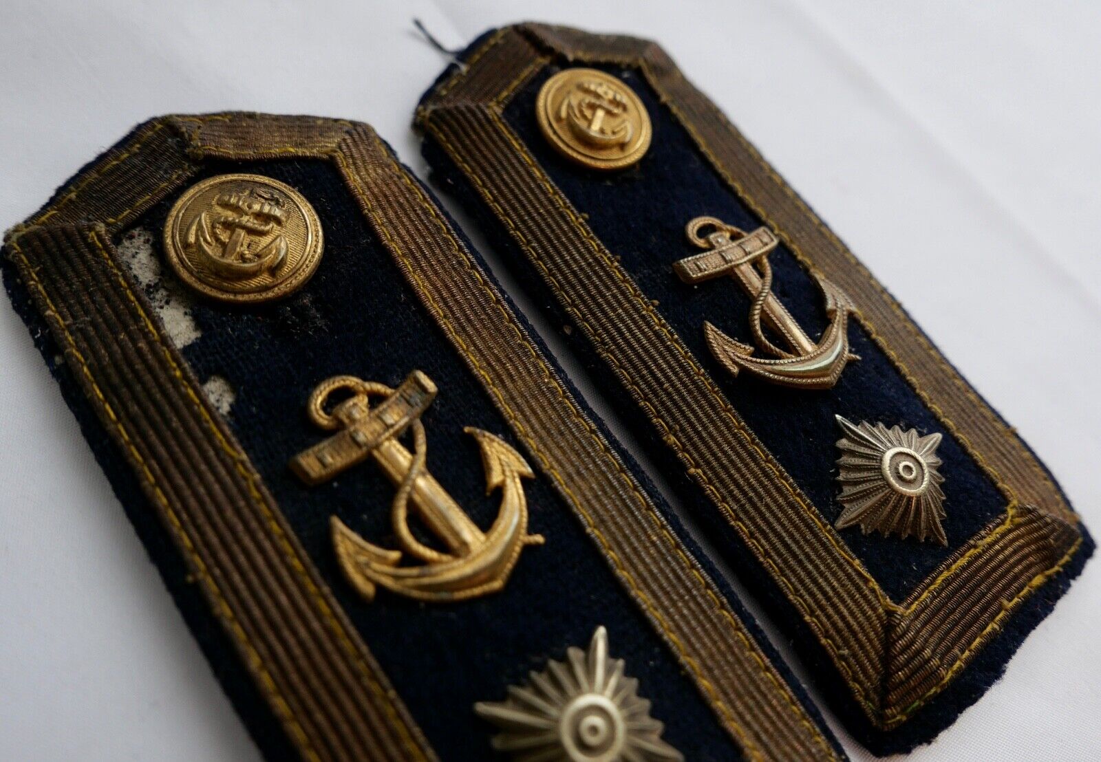 Paar Schulterklappen Schulterstücke Kriegsmarine BOOTSMANN WW2 WK2 - Antikhandel-Stuttgart