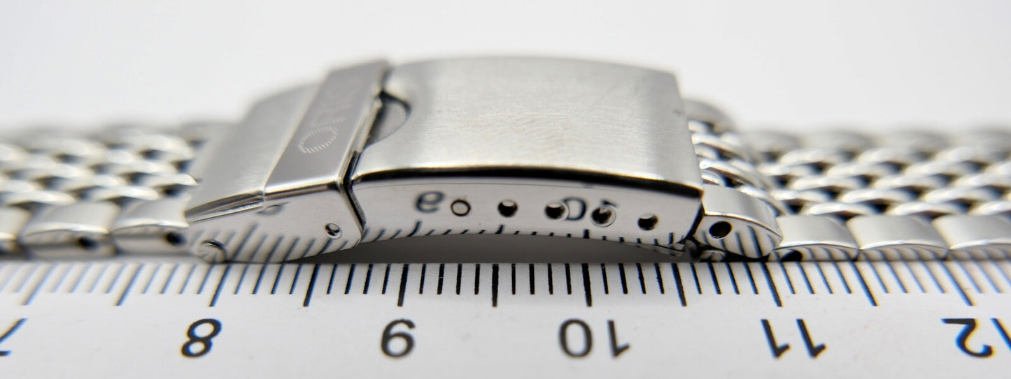 ORIS Edelstahlband Uhrenband Faltschließe 14 mm sehr guter Zustand 81439/51