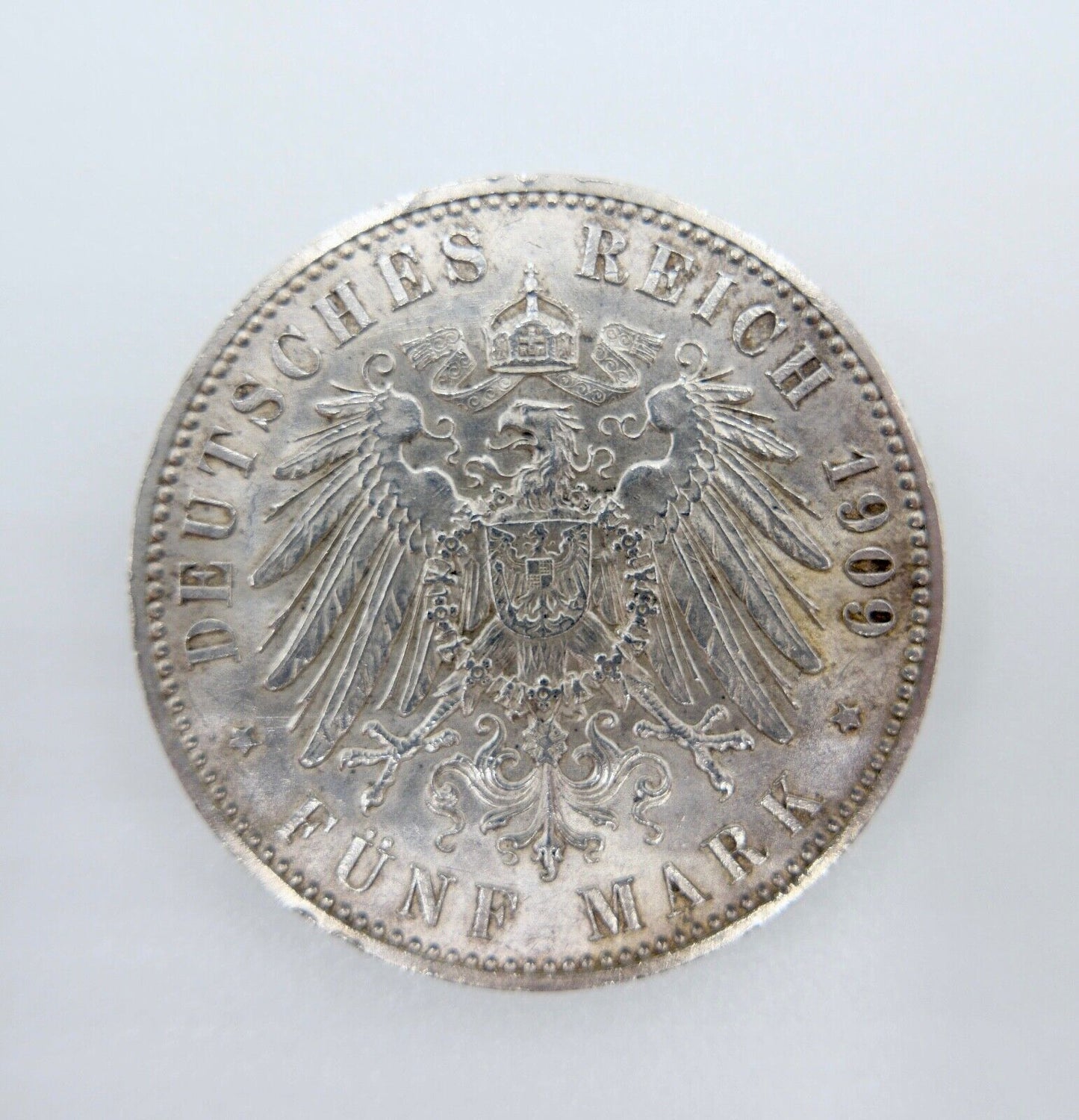 5 Mark Jäger J.139 Sachsen 1909 E 500 Jahre Uni Leipzig ss-vz