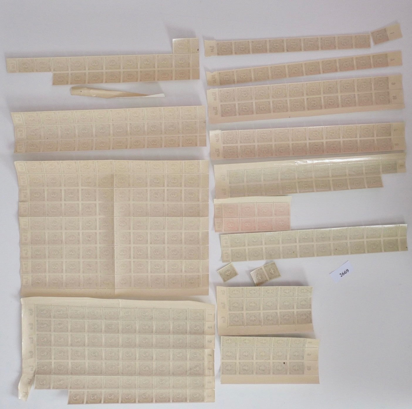 Konvolut Deutsche Post Ziffernserie 1946 1947 Bögen Einheiten Postfrisch Bogen