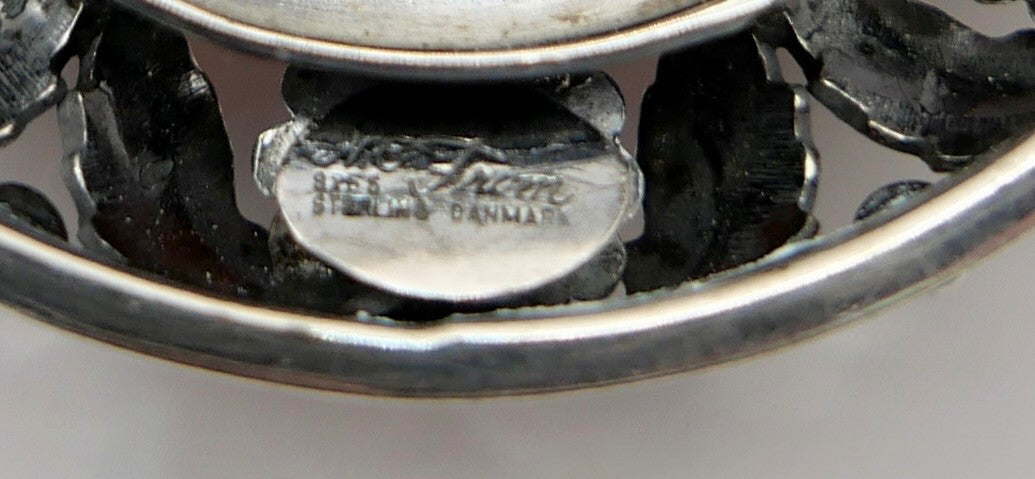 Brosche N.E. From Dänemark 925 Sterling Bernstein  Erik Nils From 42 mm