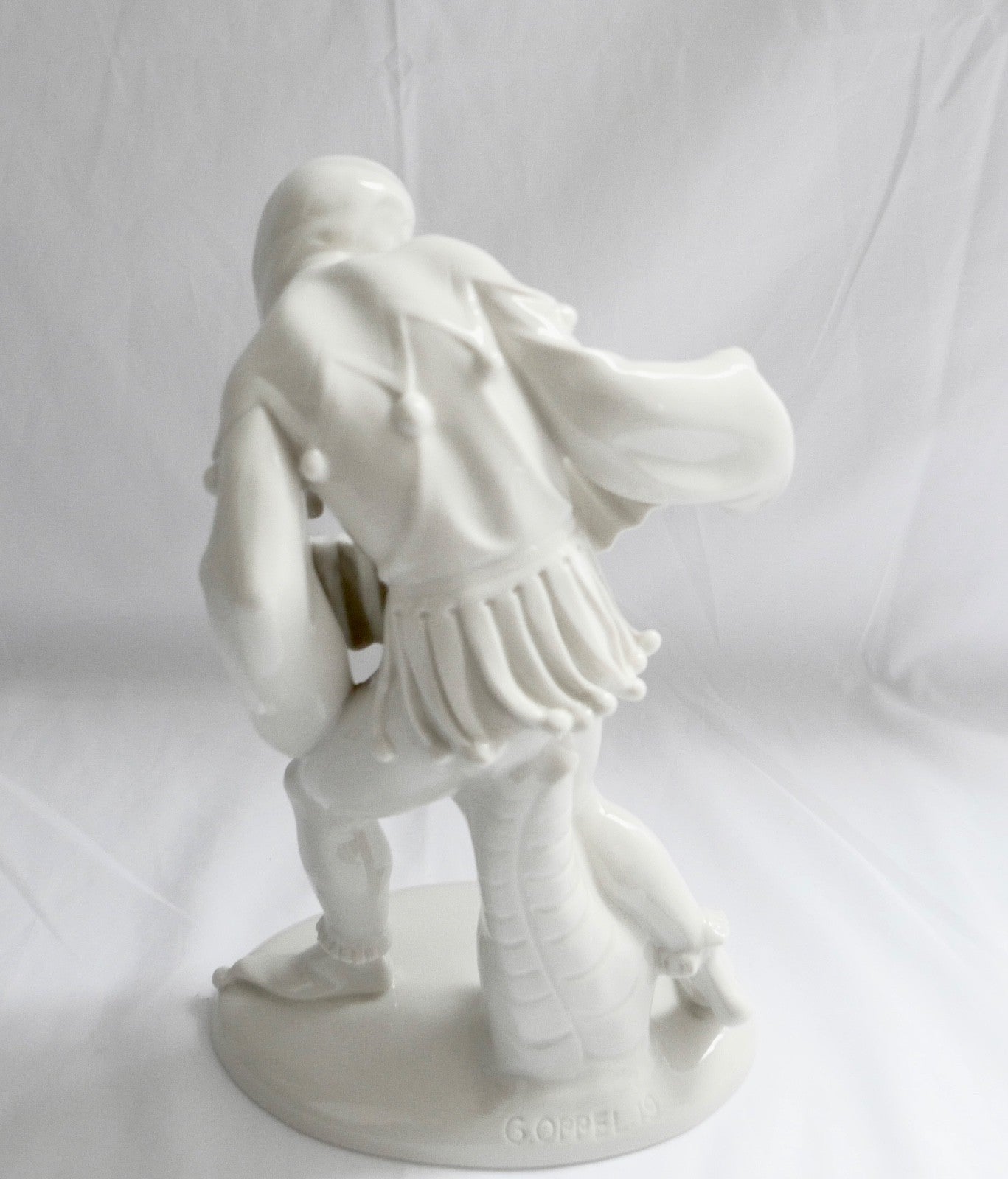 Schwarzburger Werkstätten Harlekin Figur Ziehharmonika Bandonium G. Oppel U 234