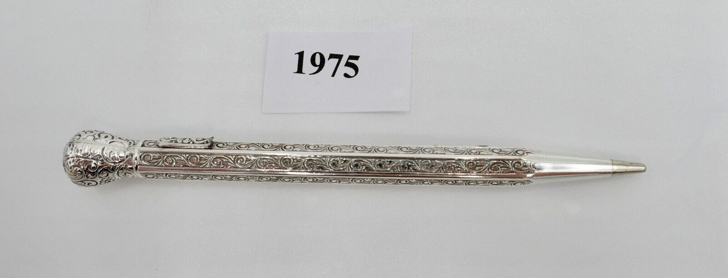 Jugendstil Bleistift Silber 800 / 900 Floral