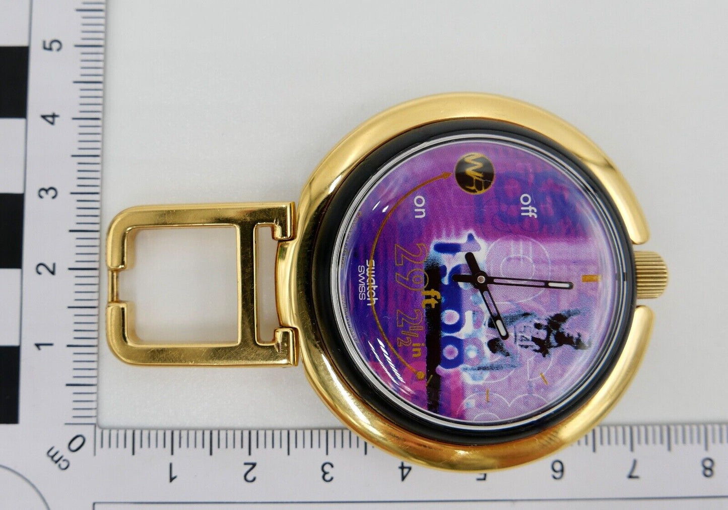 1996 Olympische Spiele Swatch Pop Alarm Bob Beamon Wecker PUZ 100 pocket watch